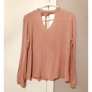 Pale pink Truth NYC long sleeve blouse